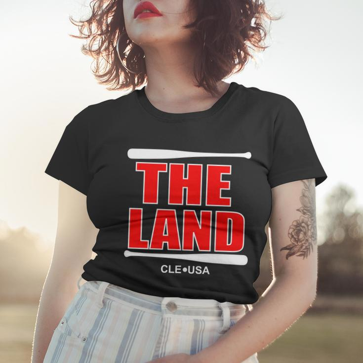 The Land Cleveland Ohio Baseball Tshirt Women T-shirt Gifts for Her