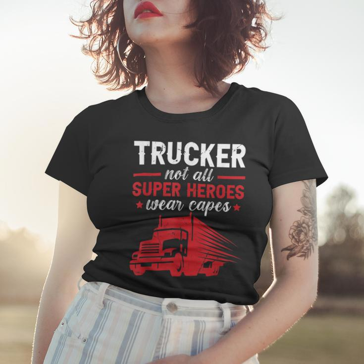 Trucker Trucker Accessories For Truck Driver Motor Lover Trucker_ V16 Women T-shirt Gifts for Her