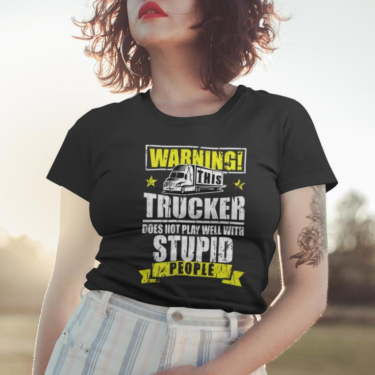 Trucker Trucker Accessories For Truck Driver Motor Lover Trucker__ Women T-shirt Gifts for Her