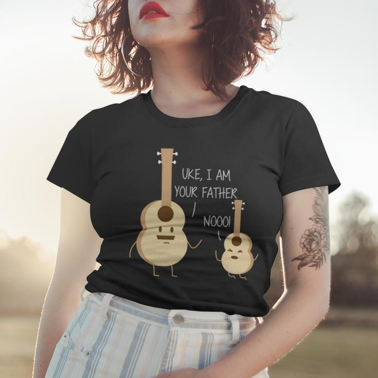 Uke I Am Your Father Ukulele Guitar Tshirt Women T-shirt Gifts for Her