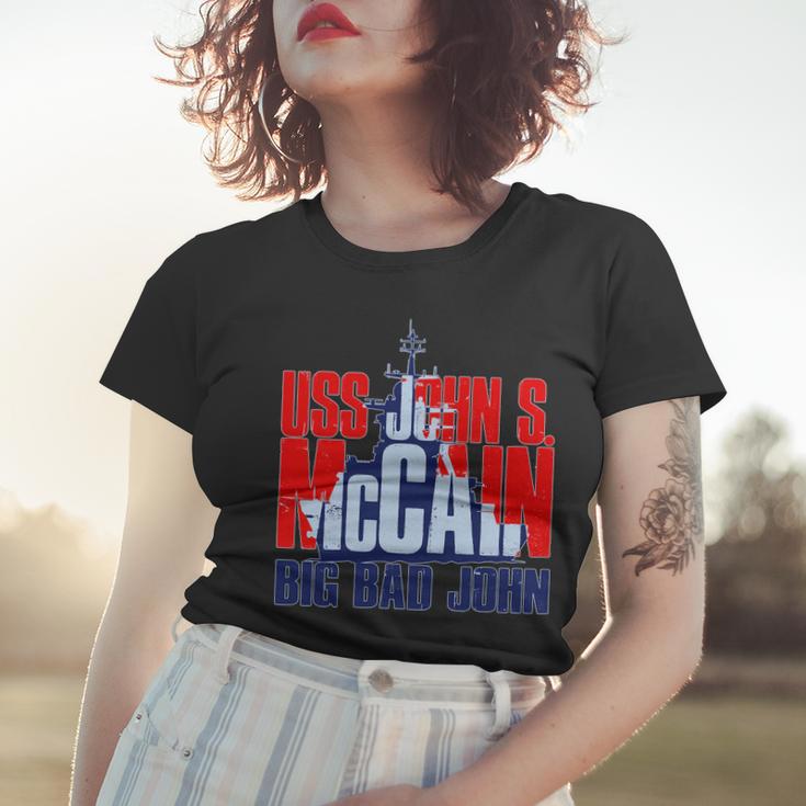 Uss John S Mccain Big Bad John Tshirt Women T-shirt Gifts for Her