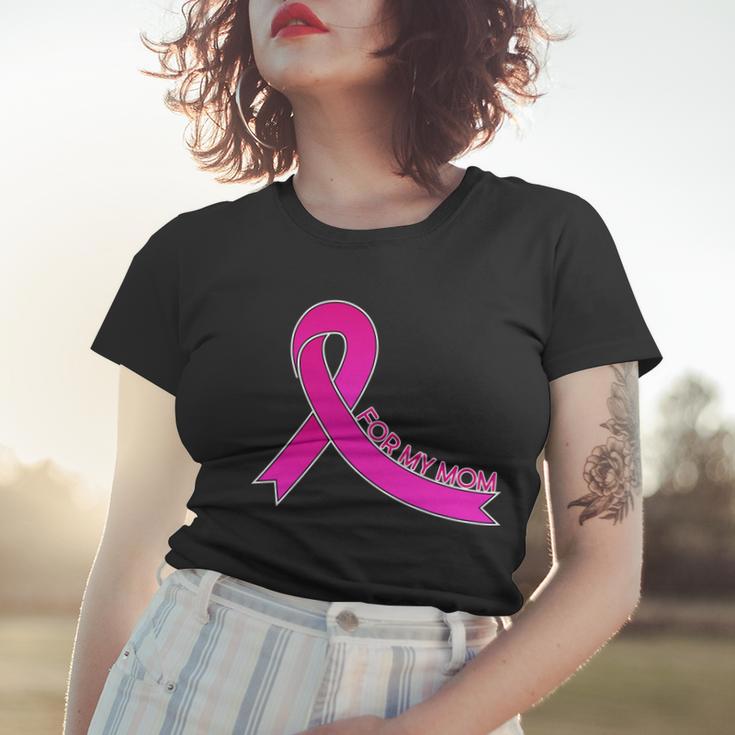 Wear Pink For My Mom Breast Cancer Awareness V2 Women T-shirt Gifts for Her