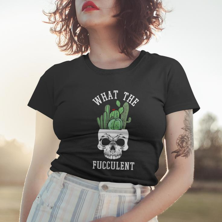What The Fucculent Halloween Quote Women T-shirt Gifts for Her
