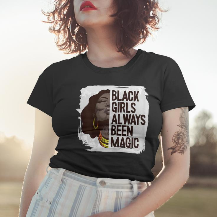 Womens Black Girl Magic Black History Month Blm Melanin Afro Queen V2 Women T-shirt Gifts for Her