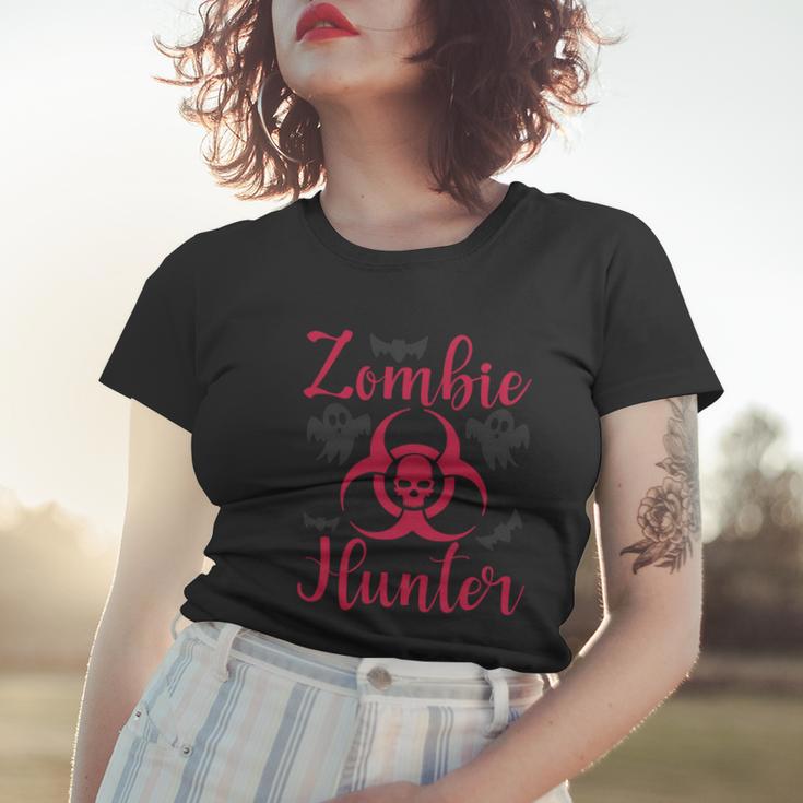 Zombie Hunter Halloween Quote Women T-shirt Gifts for Her