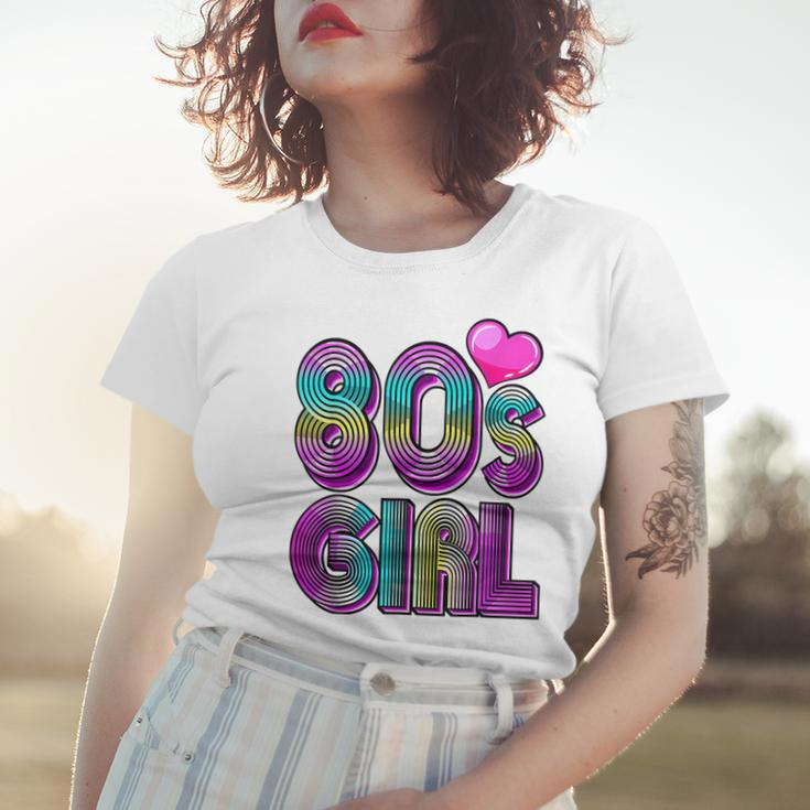 80S Girl Birthday Party Costume Retro Vintage Gift Women V2 Women T-shirt Gifts for Her