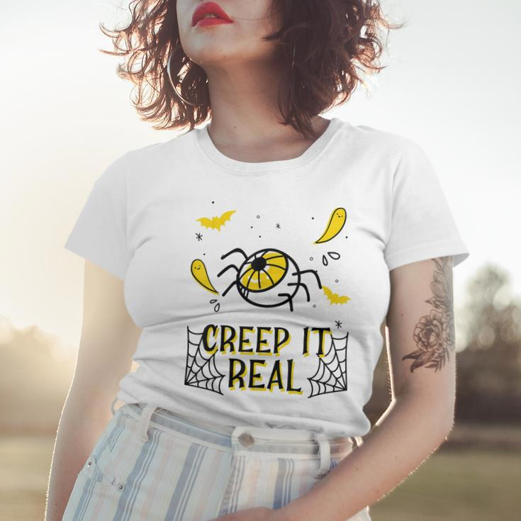 Halloween Spooky Eye Creep It Real Costume Women T-shirt Gifts for Her