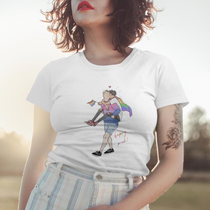 Heartstopper Lgbt Lover Nick And Charlie Happy Pride Women T-shirt Gifts for Her