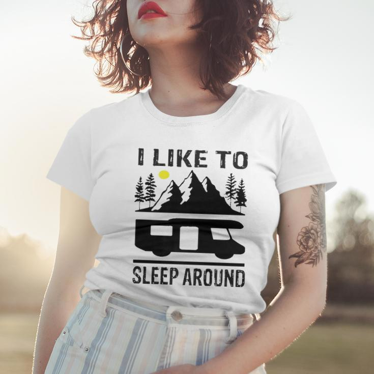 I Like To Sleep Around Camper Women T-shirt Gifts for Her