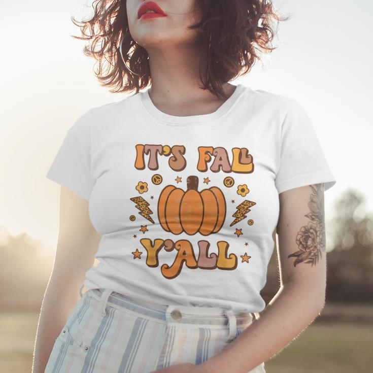 Its Fall Yall Pumpkin Spice Autumn Season Thanksgiving Women T-shirt Gifts for Her
