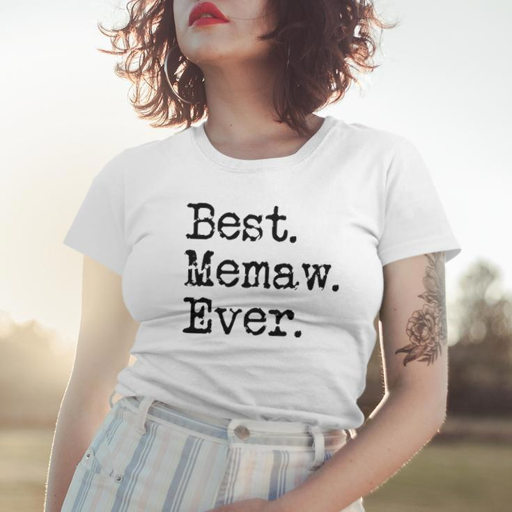 Womens Best Memaw Ever Grandmother Grandma Gift From Grandchildren Women T-shirt Gifts for Her