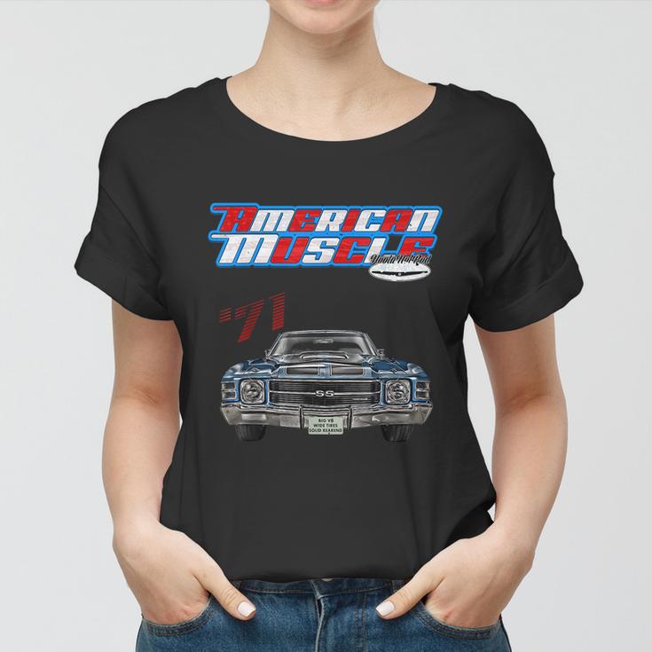 1971 ChevelleMuscle CarSs454Ss427Ss396HotrodDrag Race Women T-shirt