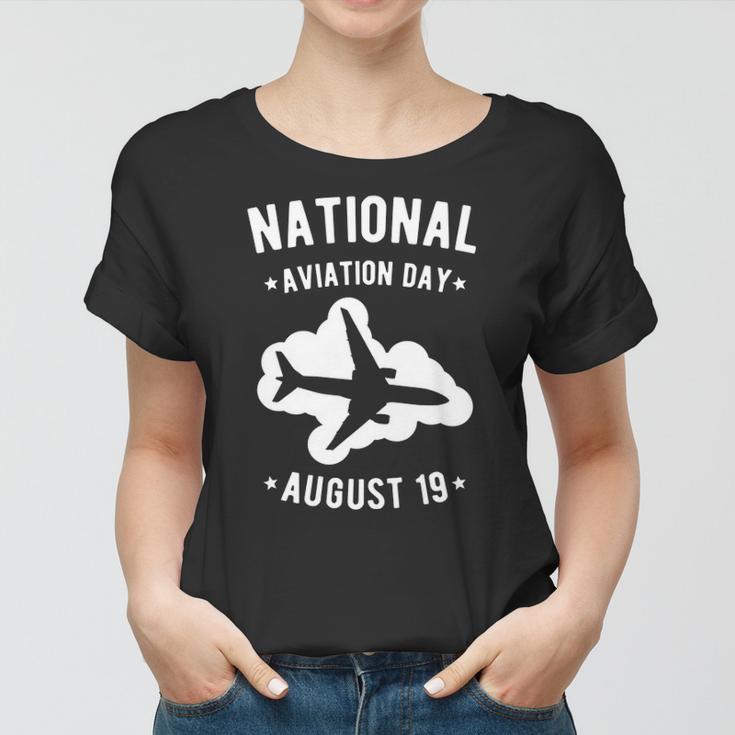 Cool Public Holidays Shirt - Flight Airplane Print Tee Gift Women T-shirt