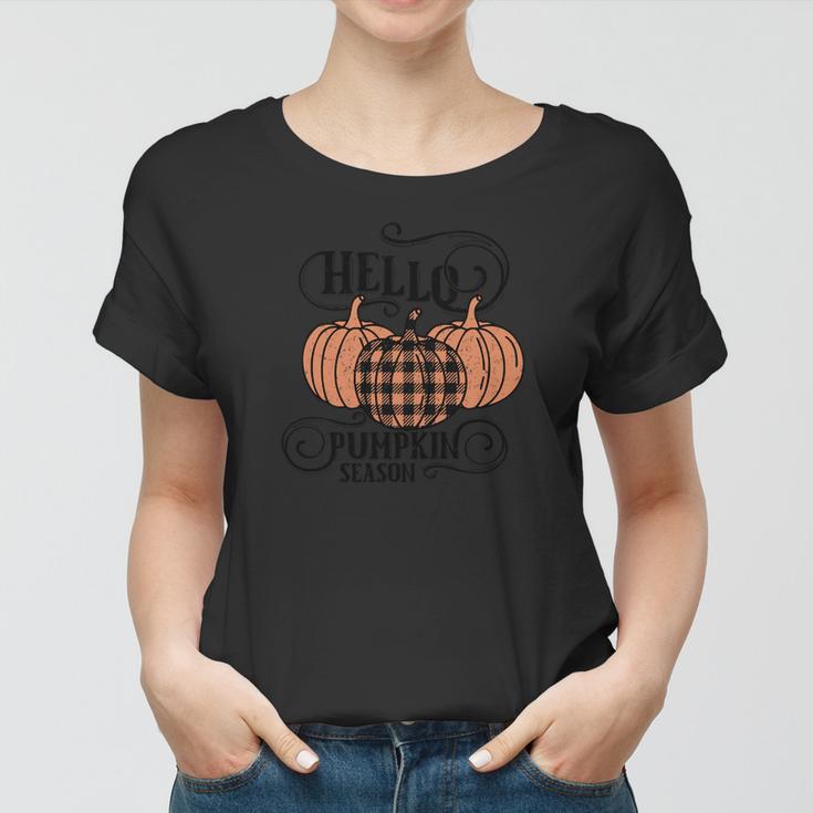Hello Pumpkin Season Fall V2 Women T-shirt