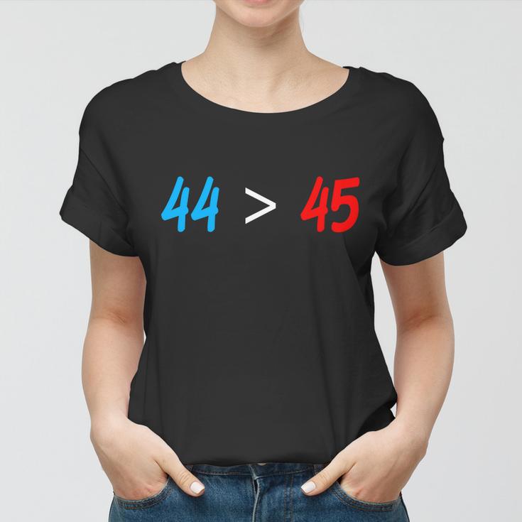 44 45 Red White Blue 44Th President Is Greater Than 45 Tshirt Women T-shirt