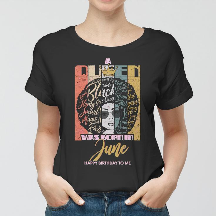 A Queen Was Born In June Graphic Design Printed Casual Daily Basic Women T-shirt