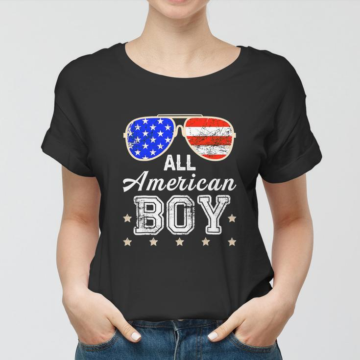 All American Boy 4Th Of July Boys Kids Sunglasses Women T-shirt