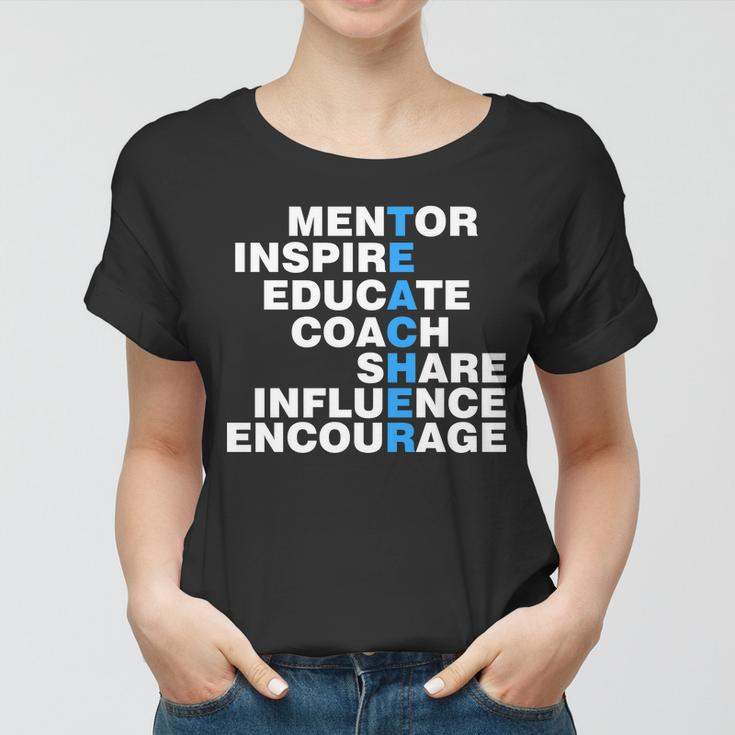 Amazing Teacher Mentor Tshirt Women T-shirt