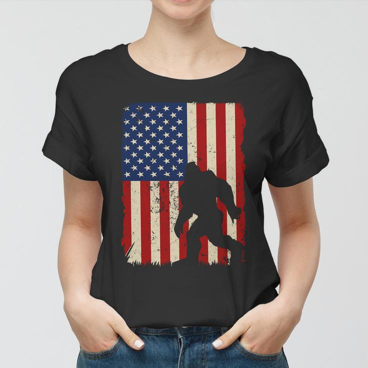 American Flag Gorilla Plus Size 4Th Of July Graphic Plus Size Shirt For Men Wome Women T-shirt