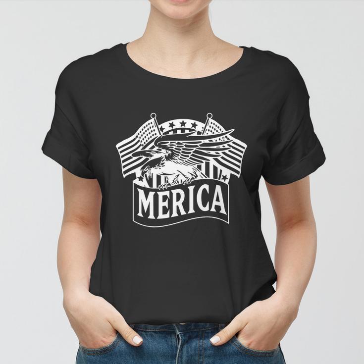 American Flag Merica Tee Eagle Mullet 4Th Of July Usa Gift Women T-shirt