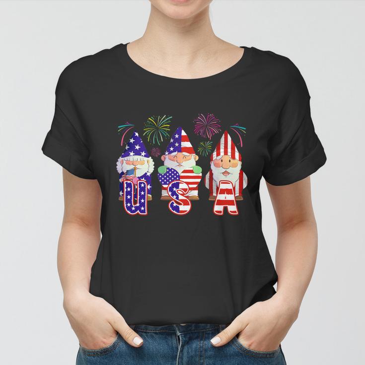 American Gnomes Usa 4Th Of July Women T-shirt