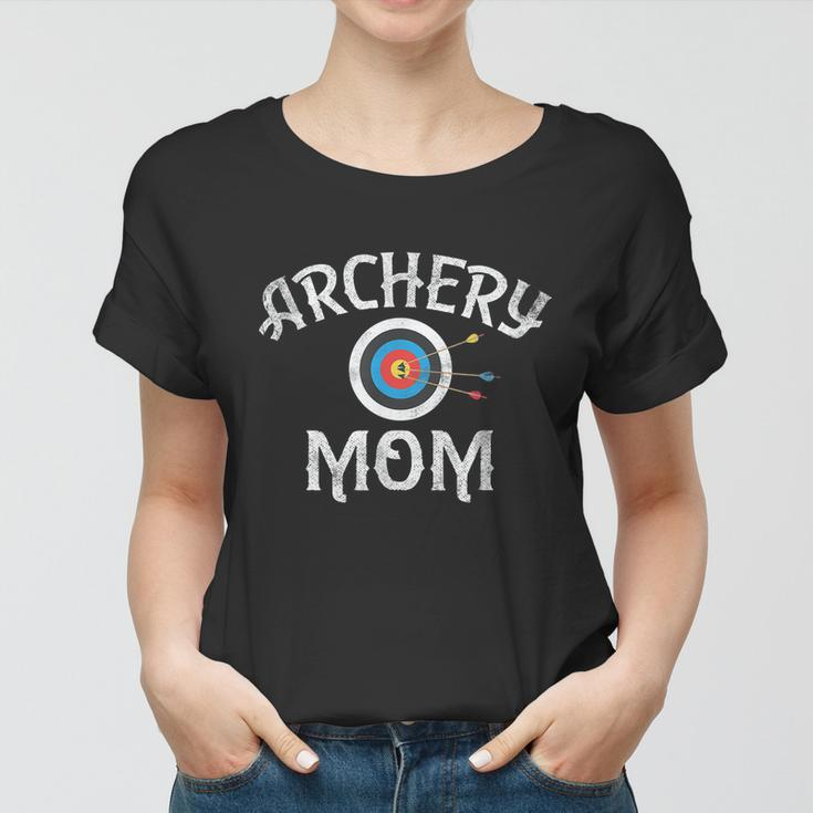 Archery Archer Mom Target Proud Parent Bow Arrow Funny Women T-shirt