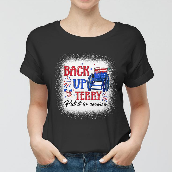 Back Up Terry Put It In Reverse 4Th Of July American Flag Women T-shirt