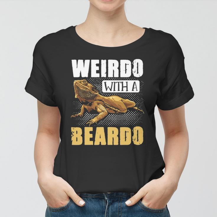 Bearded Dragon Weirdo With A Beardo Reptiles Women T-shirt