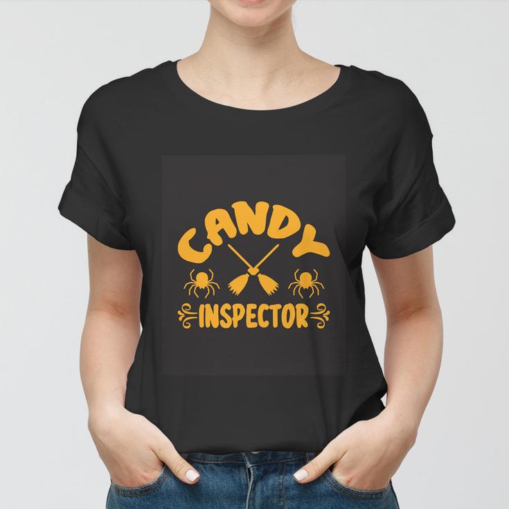 Candy Inspector Funny Halloween Quote Women T-shirt