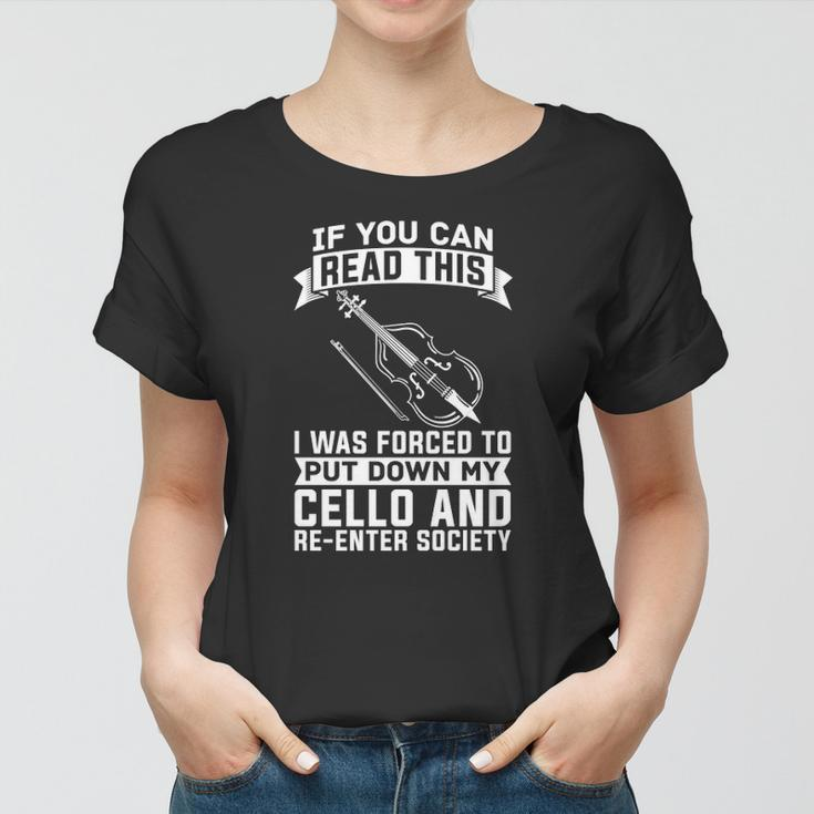 Cello Musician &8211 Orchestra Classical Music Cellist Women T-shirt