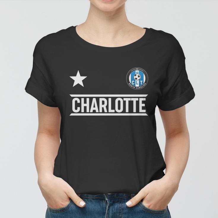 Charlotte North Carolina Soccer Jersey Women T-shirt