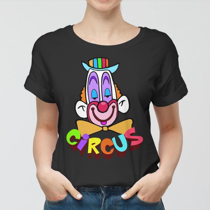 Clown Circus Face Funny Retro Tshirt Women T-shirt