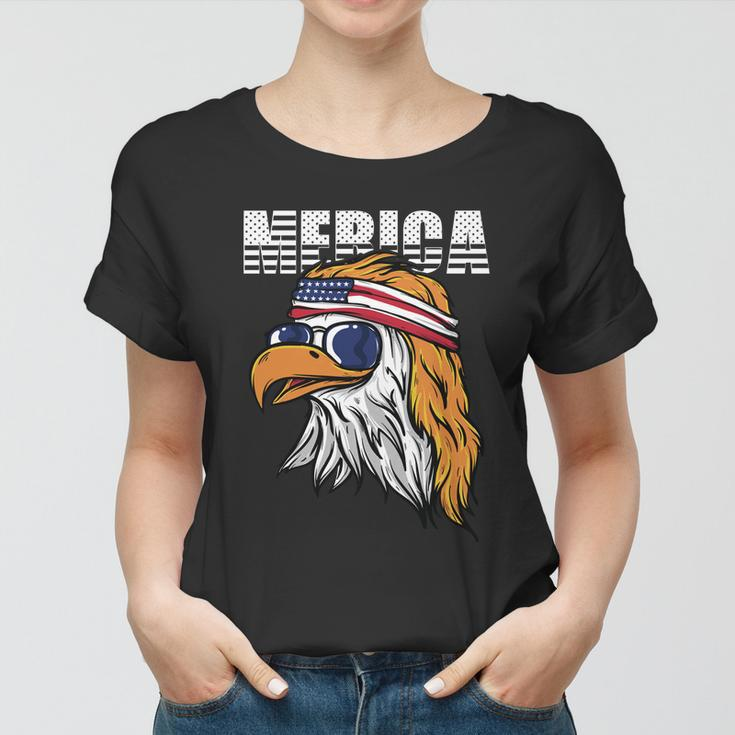 Cool Merica Eagle Mullet Usa 4Th Of July Gift Women T-shirt