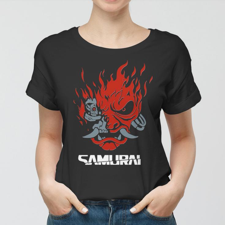 Cyberpunk Cyborg Samurai Women T-shirt