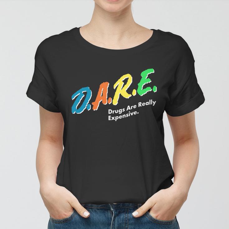 Dare Drugs Are Really Expensive Tshirt Women T-shirt