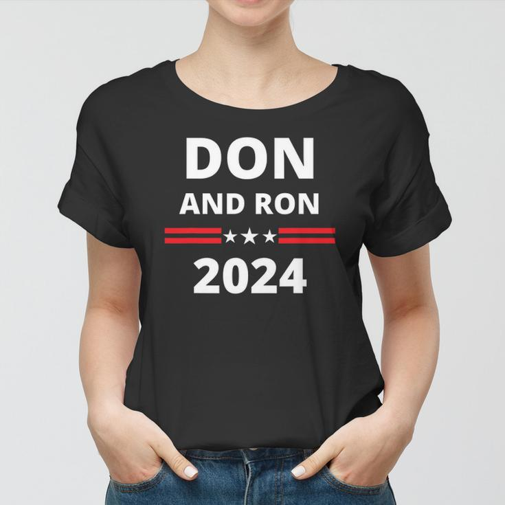 Don And Ron 2024 &8211 Make America Florida Republican Election Women T-shirt