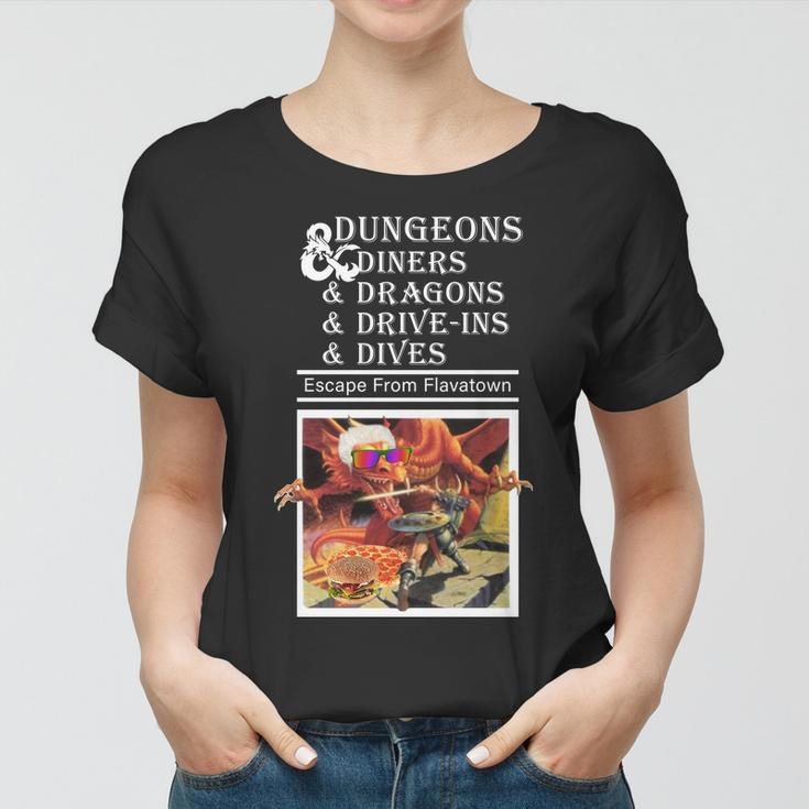 Dungeons & Diners & Dragons & Drive-Ins & Dives Women T-shirt