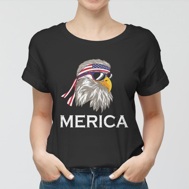 Eagle Mullet 4Th Of July Usa American Flag Merica Gift V4 Women T-shirt