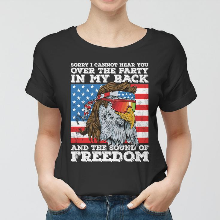 Eagle Mullet Party In The Back Sound Of Freedom 4Th Of July Gift V2 Women T-shirt