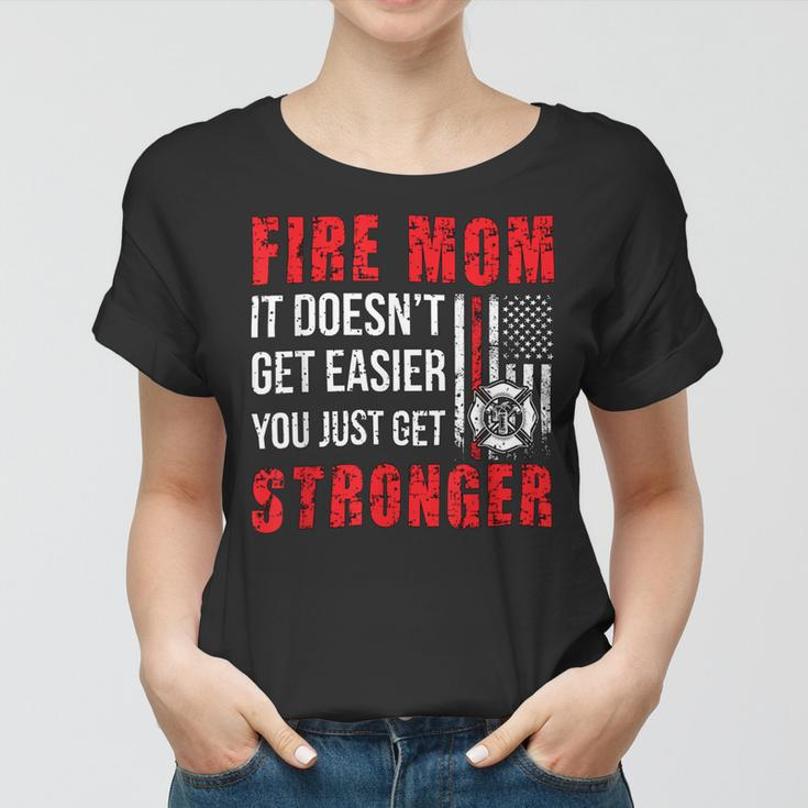 Firefighter Proud Firefighter Mom Fire Mom Of A Fireman Mother V2 Women T-shirt
