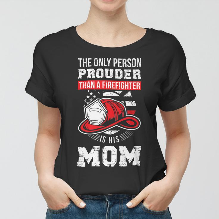 Firefighter Proud Firefighter Mom Fireman Mother Fireman Mama V2 Women T-shirt