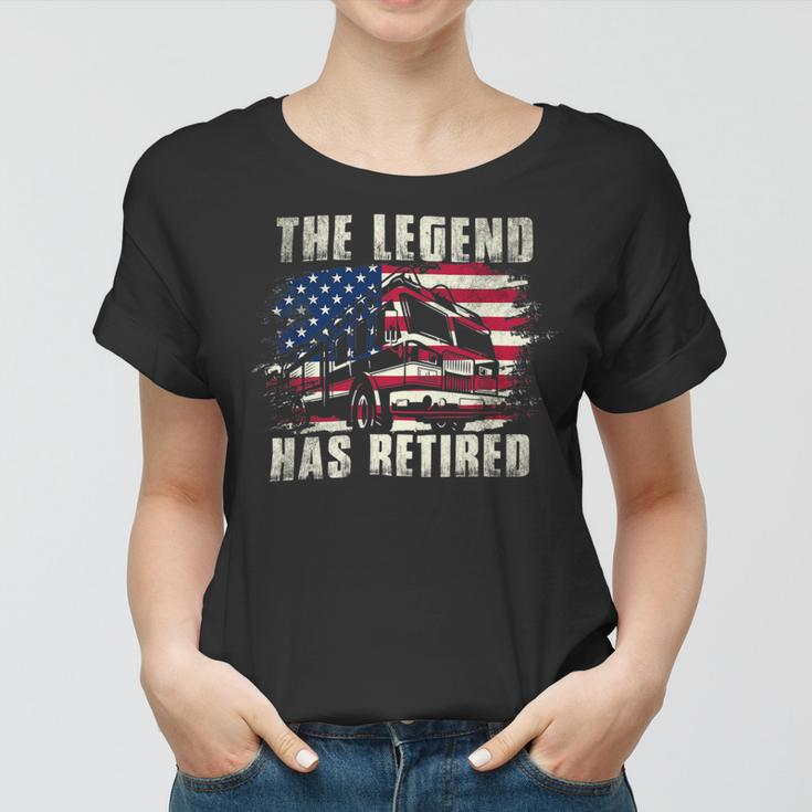 Firefighter The Legend Has Retired Fireman Firefighter _ Women T-shirt