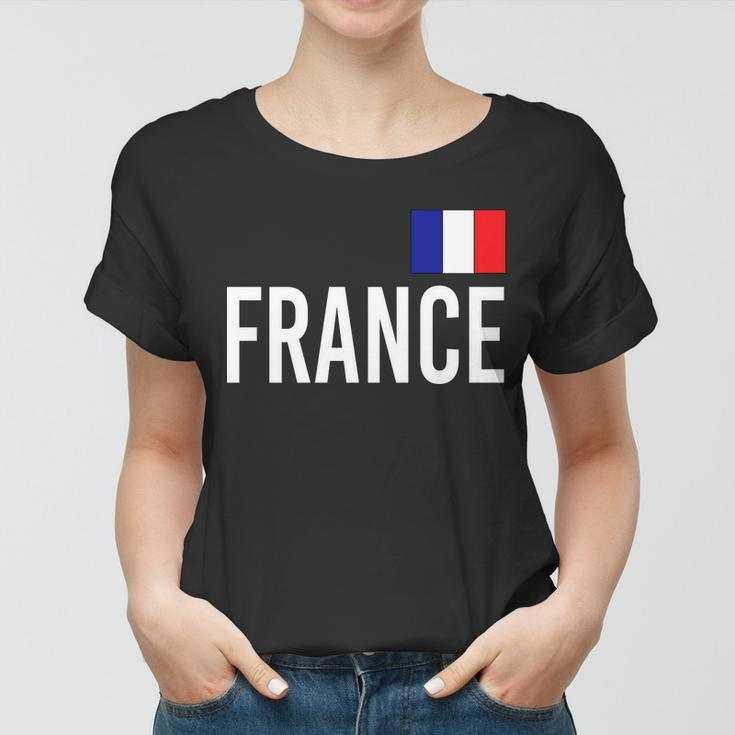 France Team Flag Logo Women T-shirt