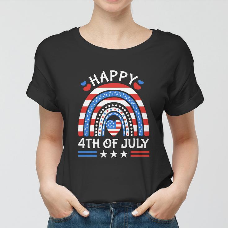 Funny 4Th Of July Cat American Flag V2 Women T-shirt