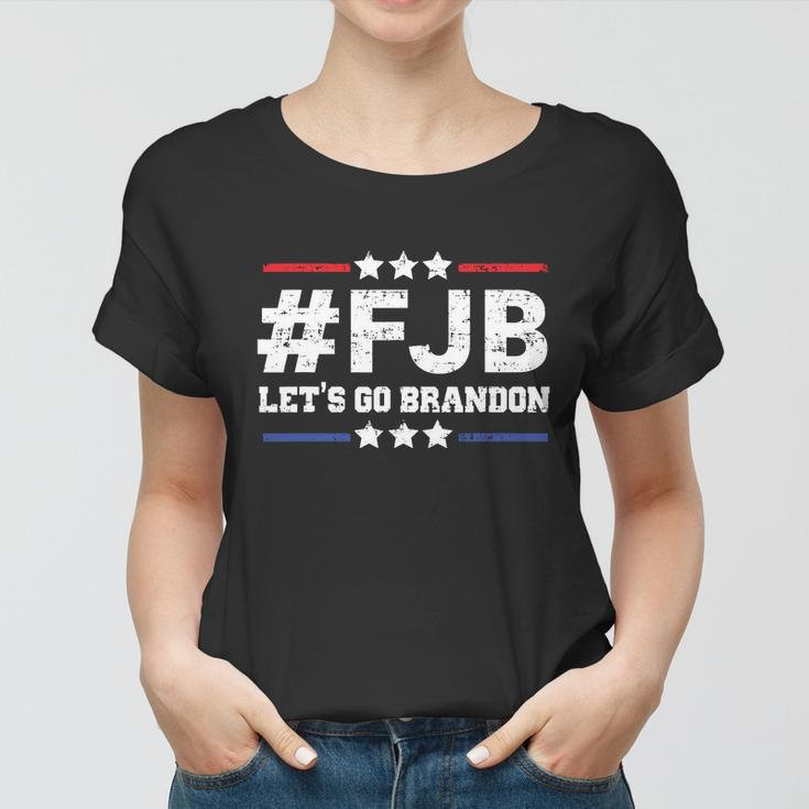 Funny Anti Biden Fjb Let Go Brandon Lets Go Brandon Brandon Flag Brandon B Women T-shirt
