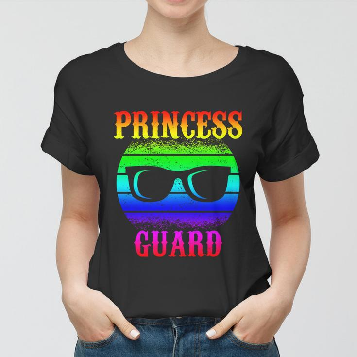 Funny Tee For Fathers Day Princess Guard Of Daughters Gift Women T-shirt