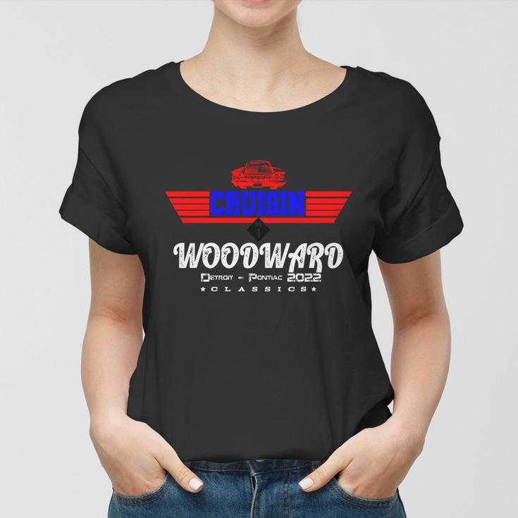 Funny Woodward Cruise Flight Retro 2022 Car Cruise Graphic Design Printed Casual Daily Basic Women T-shirt