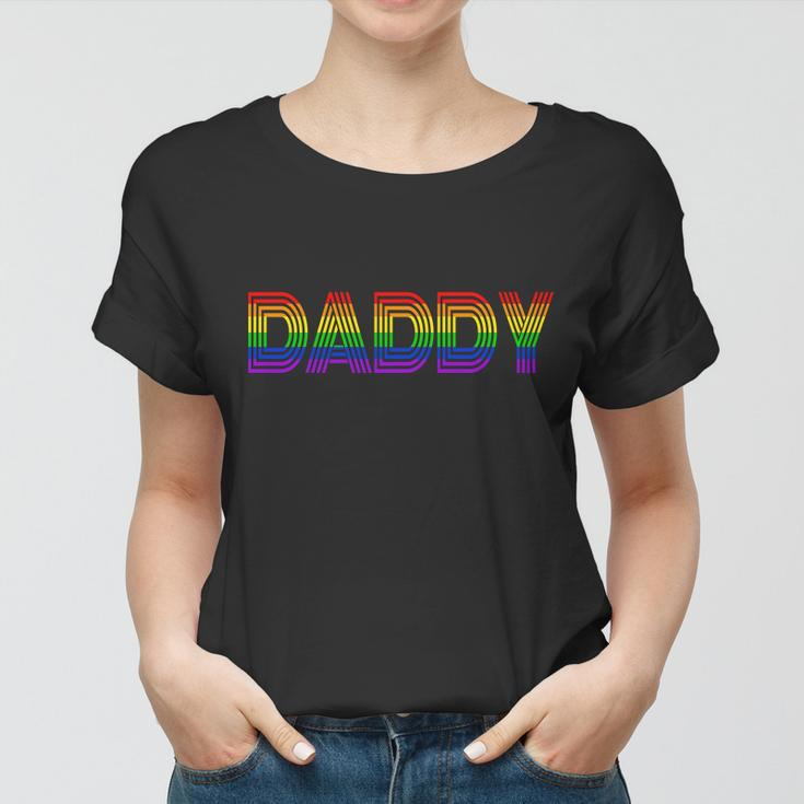 Gay Pride Proud Daddy Lgbt Women T-shirt
