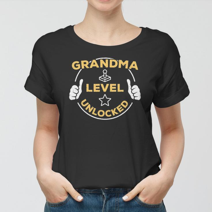 Grandma Level Unlocked Soon To Be Grandma Gift Women T-shirt