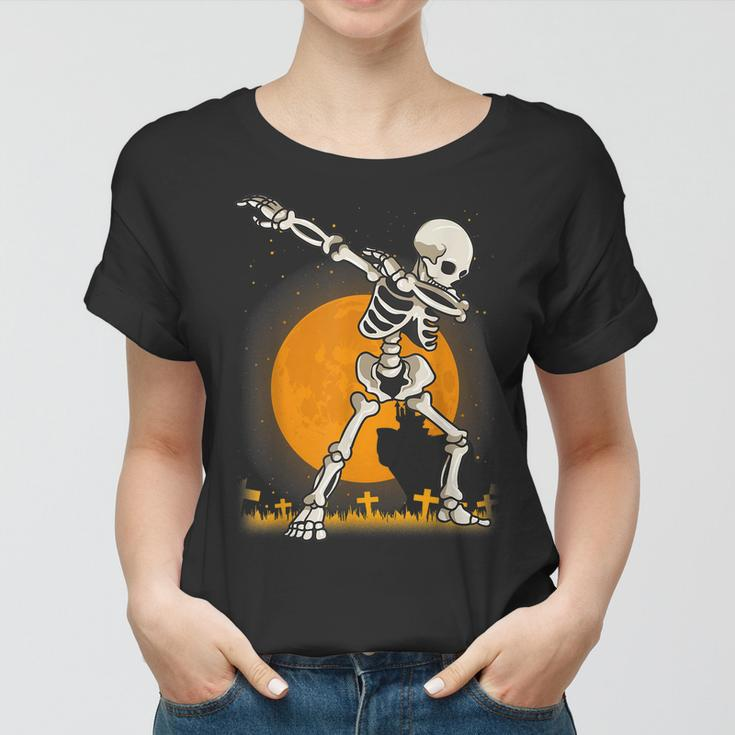 Halloween Shirts For Boys Kids Dabbing Skeleton Costume Dab Women T-shirt